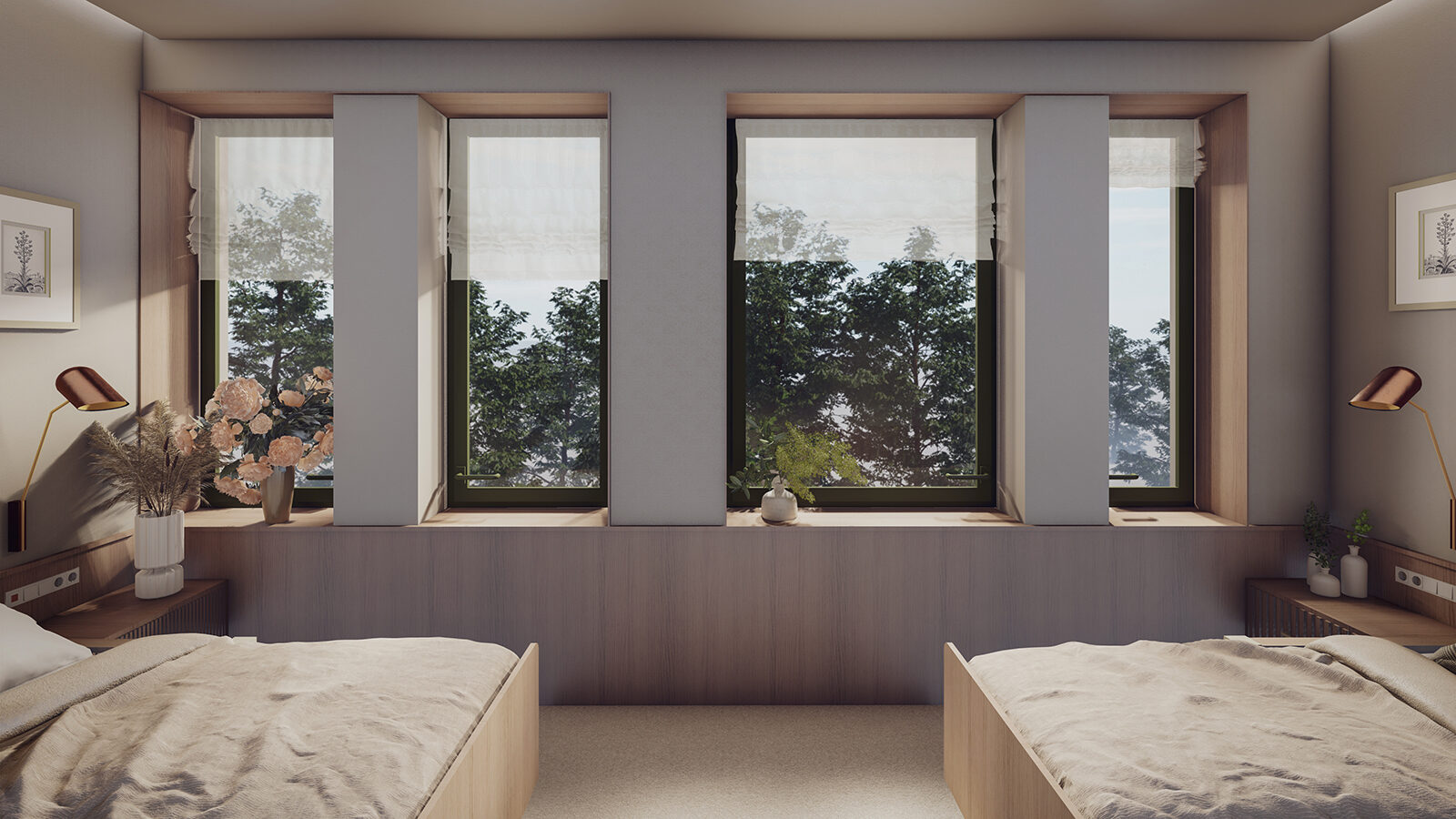 projekt centrum opiekuńczo mieszkalnego Wrocław wnętrze z udogodnieniami dla osób z niepełnosprawnościami