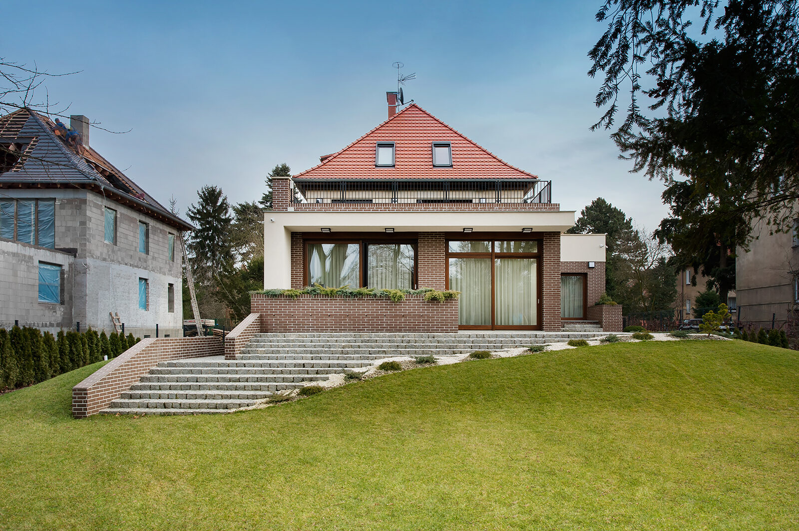 projekt domu na Biskupinie Wroclaw zdjecie projekt z zachowaniem historycznego charakteru