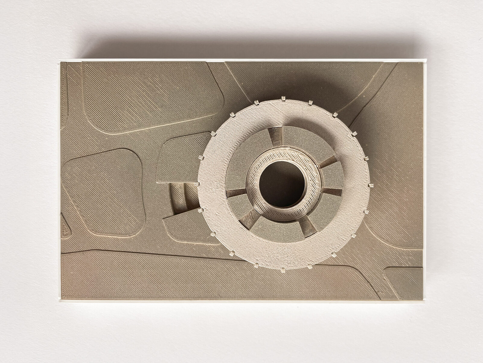 projekt pawilonu ekspozycyjnego Biskupin makieta