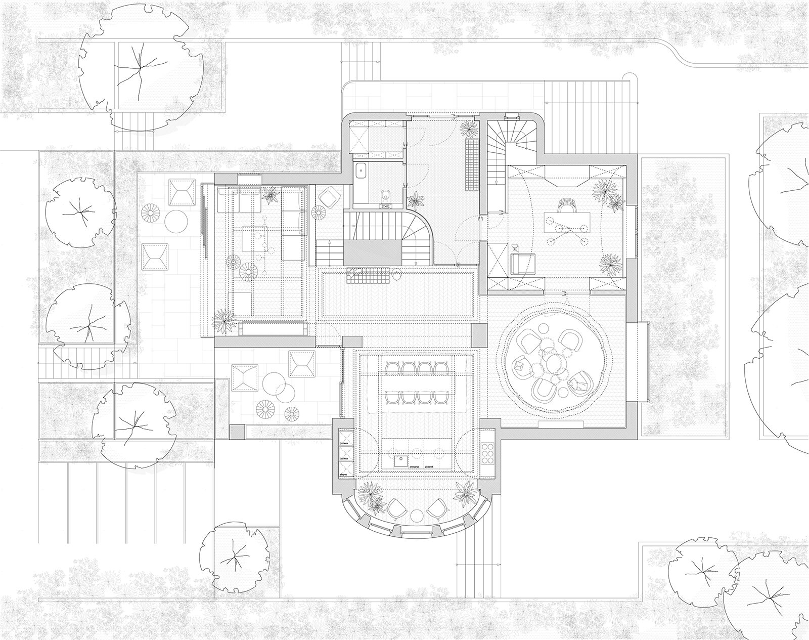 projekt willi na Krzykach Wroclaw rzut parteru rekonstrukcja dachu karpiowka w poniemieckim domu