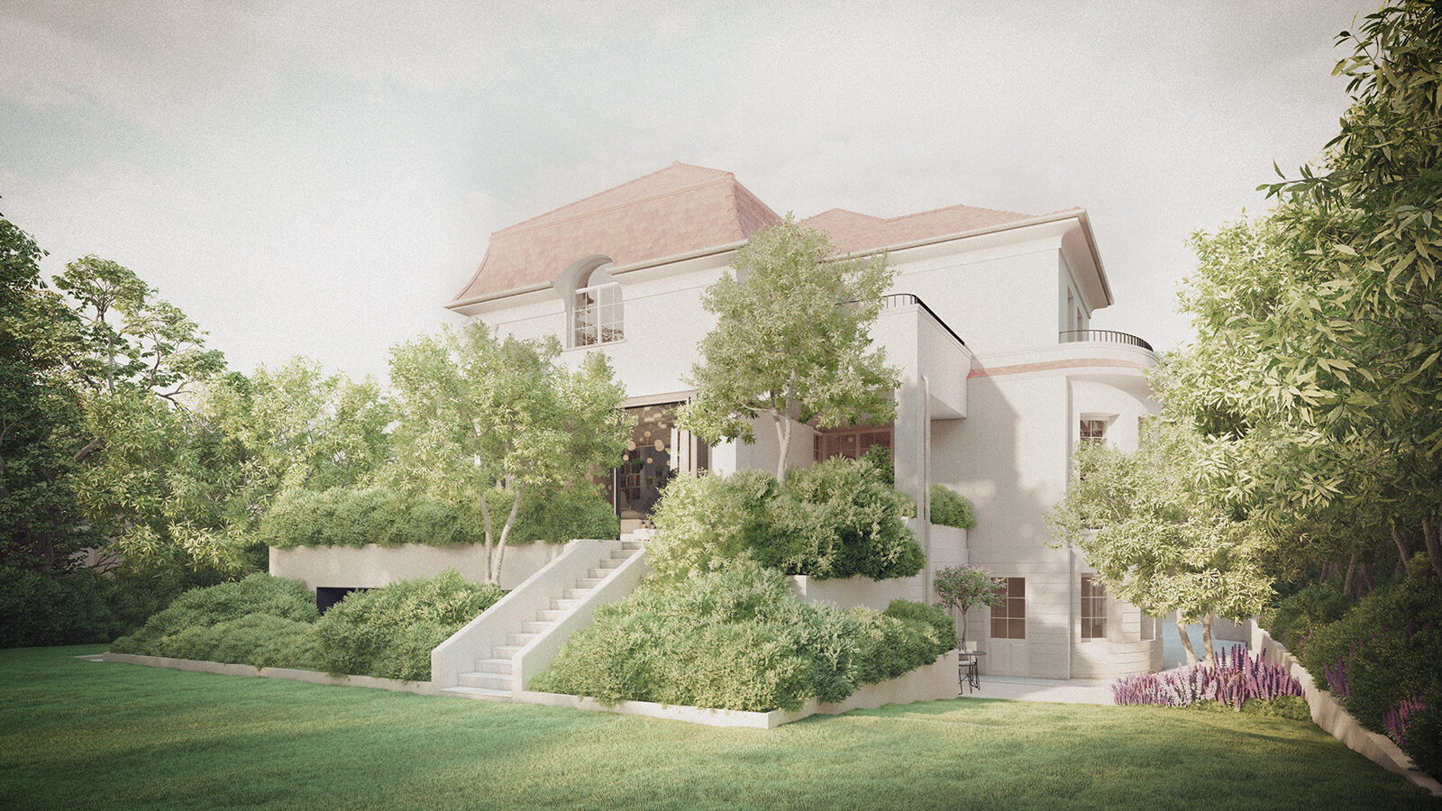 projekt willi na Krzykach Wroclaw wizualizacja przebudowa bryly z zachowaniem historycznego charakteru